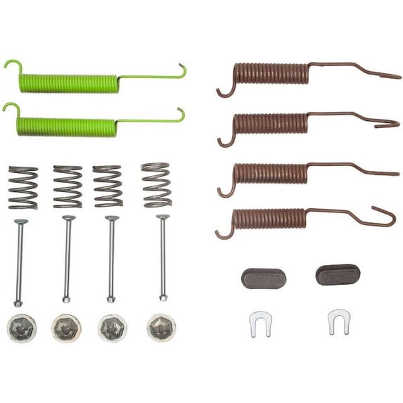 Rear Drum Brake Hardware Kit - Compatible with 1995 - 1997 Dodge B1500 - Dynamic Friction