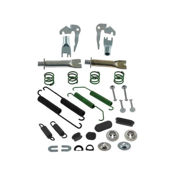 Rear Drum Brake Hardware Kit - Compatible with 2009 - 2014 Nissan Cube - Raybestos