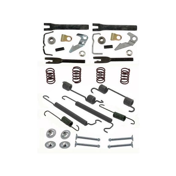 Rear Drum Brake Hardware Kit - Compatible with 2013 - 2015 Chevrolet Spark - Carlson