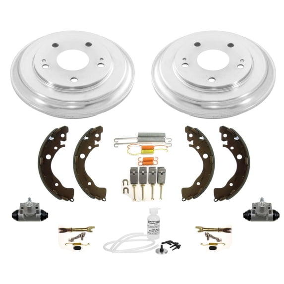 Rear Drums Brake Shoes Cylinders Spring 9pc Kit for Honda Civic 2012-2015 HF LX
