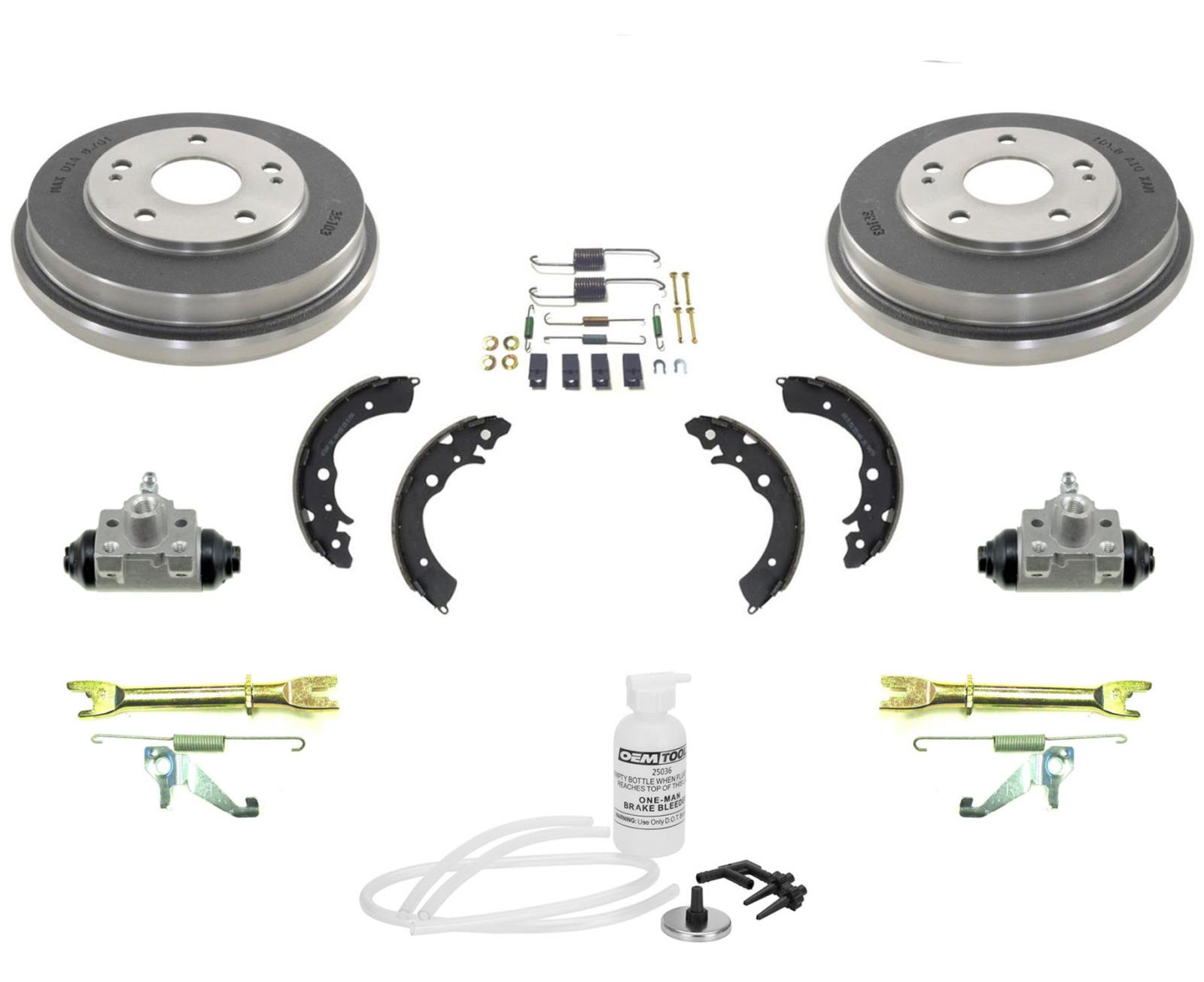 6-Piece Rear Brake Drum Shoes Spring & Wheel Cylinder Kit For Honda CR-V 1997-2001 – Complete Brake Overhaul Set
