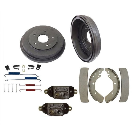 Rear Drums Brake Shoes Spring Kit Wheel Cylinders for Honda Odyssey 99-01