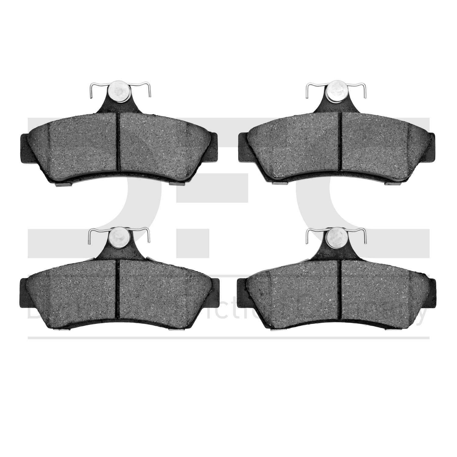 Rear Dynamic Friction Company 3000 Semi-Met Brake Pads 1311-1048-10