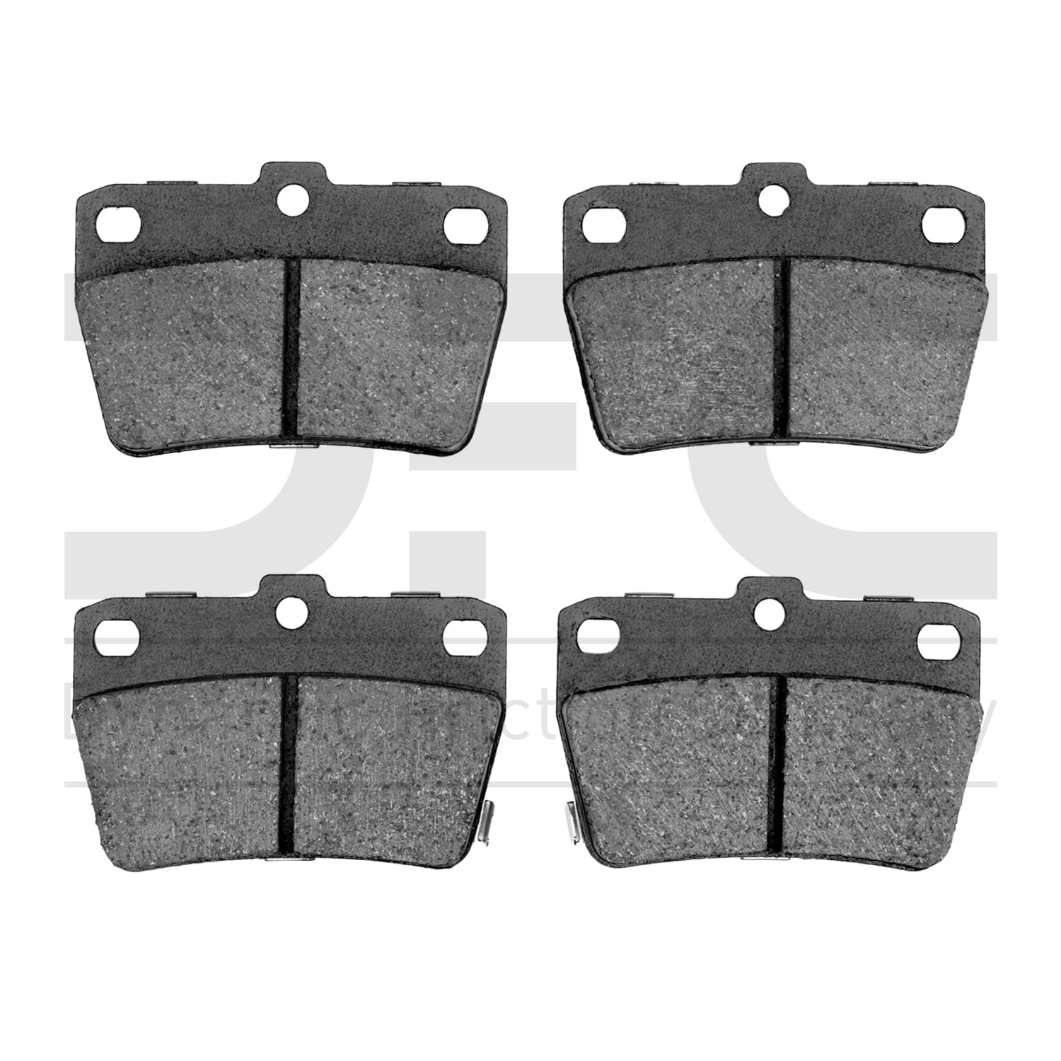 Rear Dynamic Friction Company 3000 Semi-Met Brake Pads 1311-1051-00