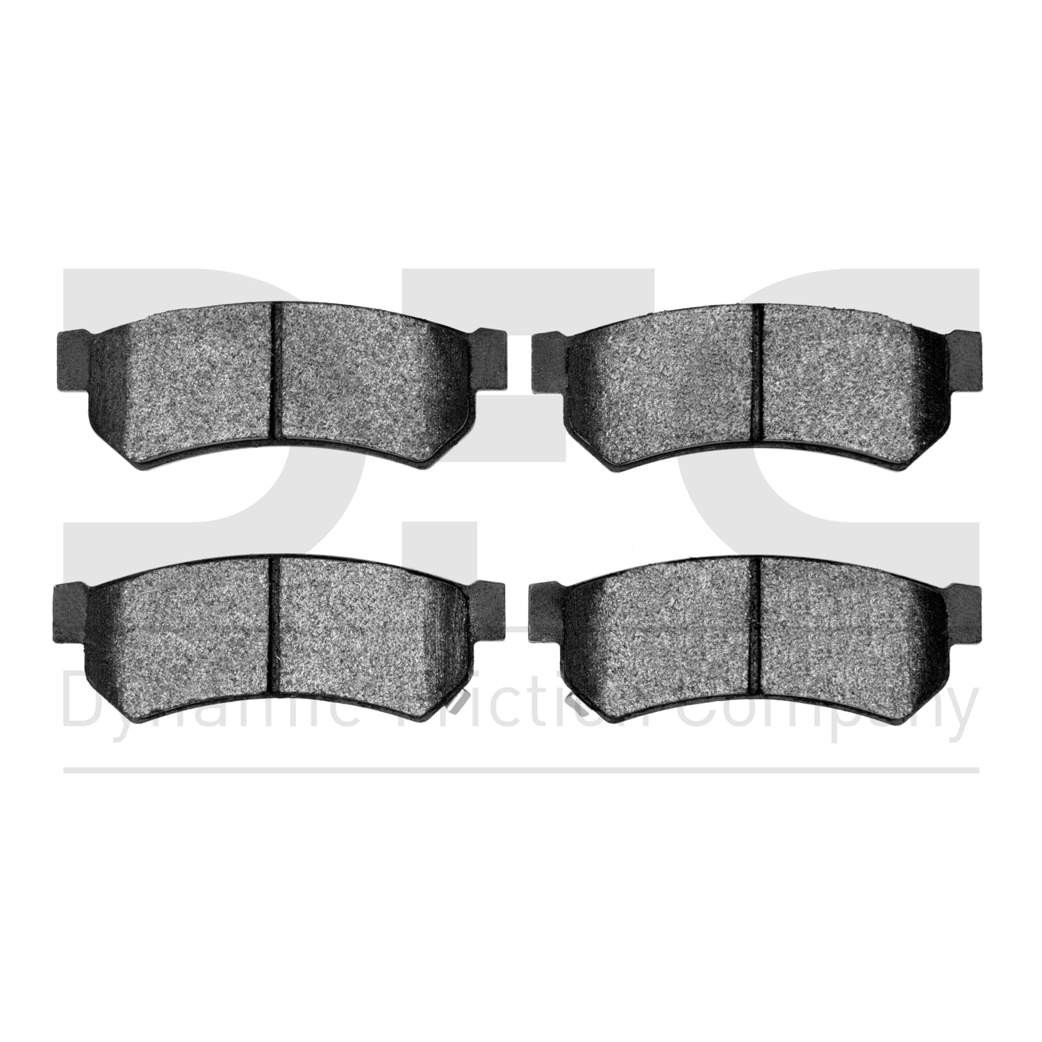 Rear Dynamic Friction Company 3000 Semi-Met Brake Pads 1311-1739-00