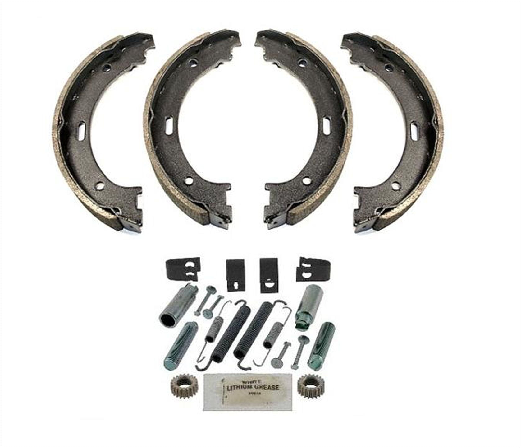 Rear Emergency Parking Brake Shoes W Springs for Nissan Titan Armada 04-15