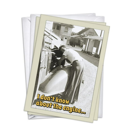 Rear End Funny Men's Birthday Cards | 2 Pack Set (5x7)