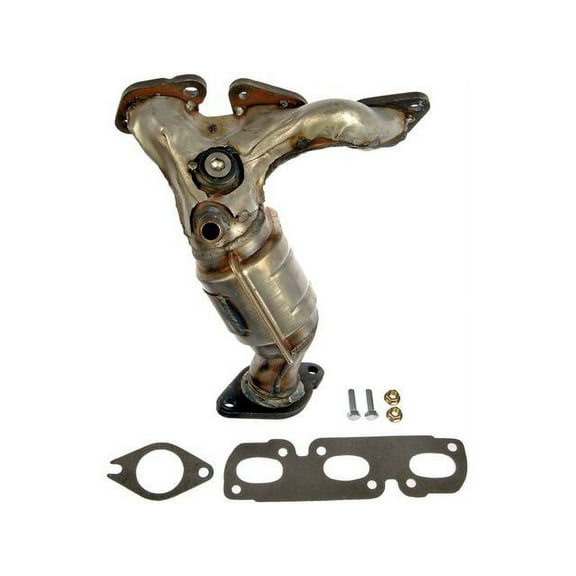 Rear Exhaust Manifold with Integrated Catalytic Converter - Compatible with 2001 - 2006 Mazda Tribute 3.0L V6 2002 2003 2004 2005