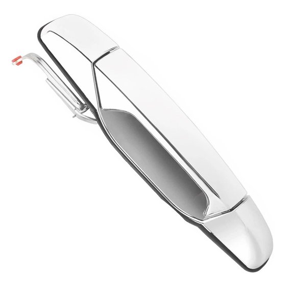 Rear Exterior Pull Handle Assembly Replacement, 15915619/15915620 Chrome Door Handle Part with Mounting Rod for Pickup Door Access