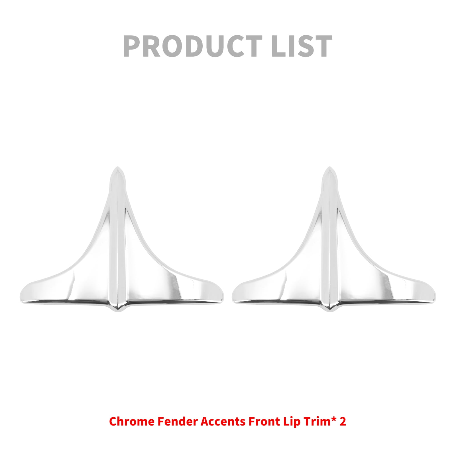 Front Fender Tip Accent - Chrome - Leading Edge – O-H Partners