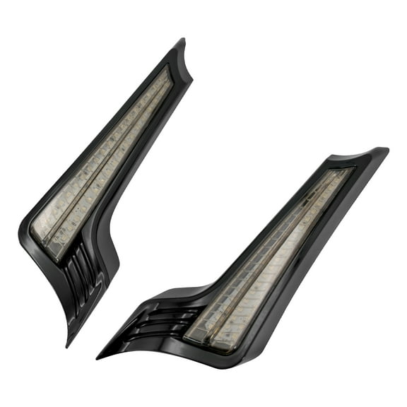 Rear Fender Filler Panel Turn Singal LED Light For Harley Road Electra Glide 14+