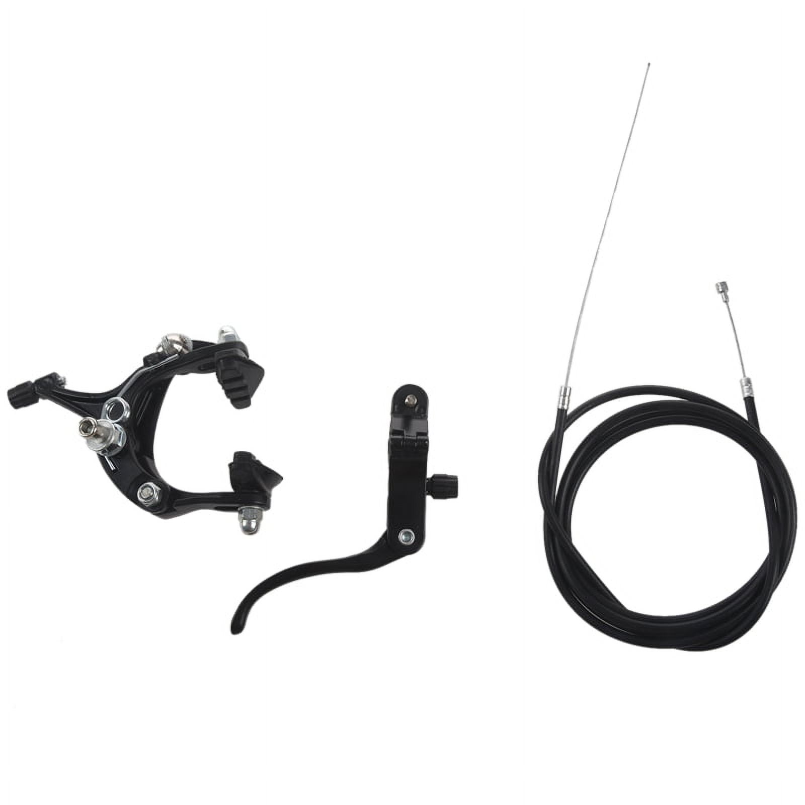 CAIJIEXI Front / Rear Fixie Bike Brake Kit-Cruiser Brake Set Bike Caliper Brake Kit Side Pull Brake Set Fixed Gear Bike Road Bike Silver Rear Brake Kit