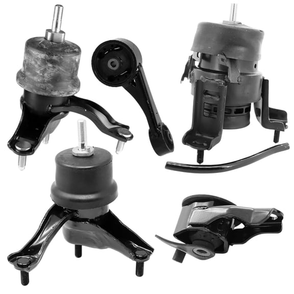 Rear, Front, Right Engine Mounts & Left Automatic Transmission Mount 5PCS Set. Part Numbers: 12371-31121, 10100, 9238, 9732, 9165