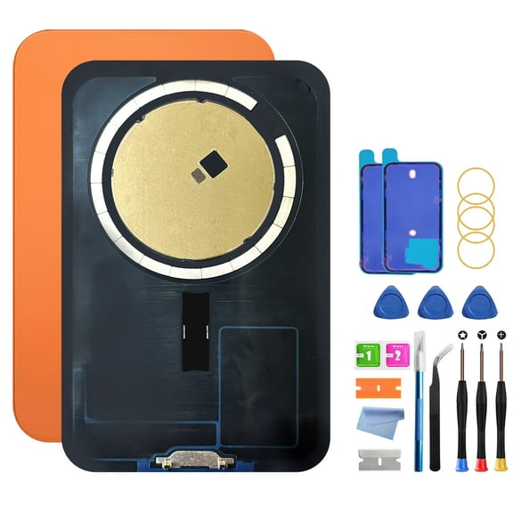 Rear Glass Replacement Kit for iPhone 17 Pro Max (6.9-inch) Includes Complete Repair Tool Kit(Orange)