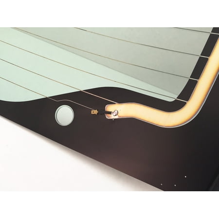 Rear Heated Back Window Back Glass with Antenna Compatible with Toyota Prius 4 Door Hatchback 2004-2009 Models