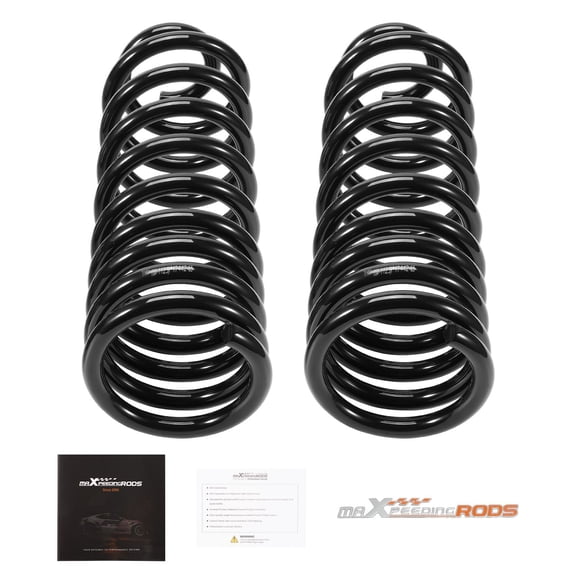 Rear Heavy Duty Lift Coil Spring Kit for 2009-2018 Dodge Ram 1500 2WD/4WD - 1-2" Lift, 55CrSi Steel, Powder Coated, Suspension Upgrade, SKU:59193995
