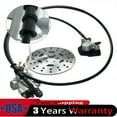 Rear Hydraulic Brake Master Caliper Assembly+Disc Rotor Kit For ATV Go