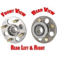 thumbnail image 1 of Rear L & R Wheel Bearing Hub Assembly For Civic Integra W/ 4 Wheel ABS & RR DISC, 1 of 6