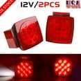 thumbnail image 1 of Rear LED Submersible Square Trailer Tail Lights Kit Boat Truck Waterproof  12V, 1 of 1