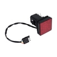 thumbnail image 1 of Rear LED Tail Light Assembly Compatible with Remote Trucks, Red Brake/Reverse with Wiring Harness, Replacement Lamp 15 2 inch Trailer Truck Hitch Tow Haul Receiver Cover Brake with Pin 12V, 1 of 10