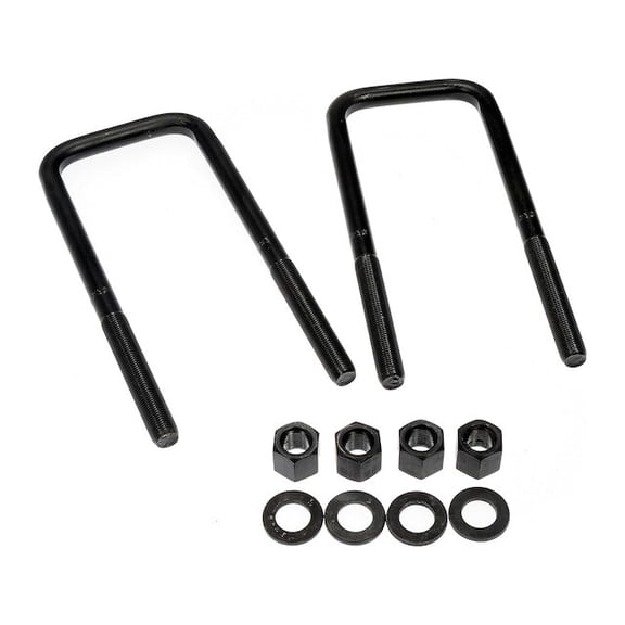 Rear Leaf Spring Axle U-Bolt Kit - Compatible with 2015 - 2018 Ford F-150 - Dorman