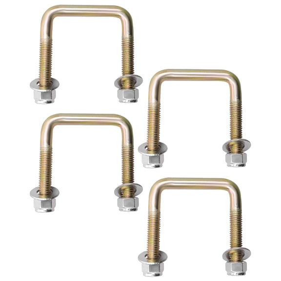 Rear Leaf Spring Bolts Kit Compatible with EZGO TXT Replace 72029-G01 72124G01 72124-G01 72618G01, Golf Cart Leaf Spring U Bolt & Screw Nut 4Pcs