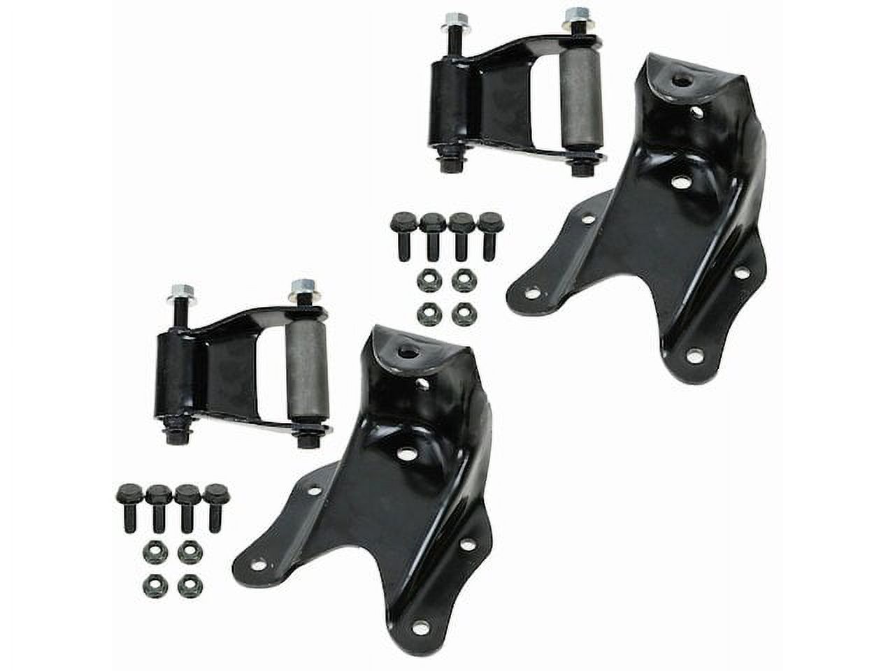 Rear Leaf Spring Shackle and Bracket Kit 2 Piece Set Compatible with