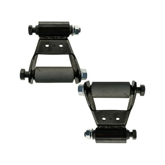 Rear Leaf Spring Shackle Set 2 Piece Set - Compatible with 1999 - 2002 Ford E-350 Econoline Club Wagon 2000 2001
