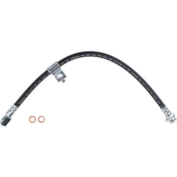 Rear Left Brake Hose - Compatible with 1984 - 1987 Pontiac Fiero 1985 1986
