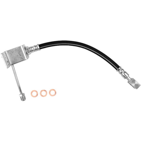 Rear Left Brake Hose - Compatible with 1990 - 1997 Ford F-Super Duty 1991 1992 1993 1994 1995 1996
