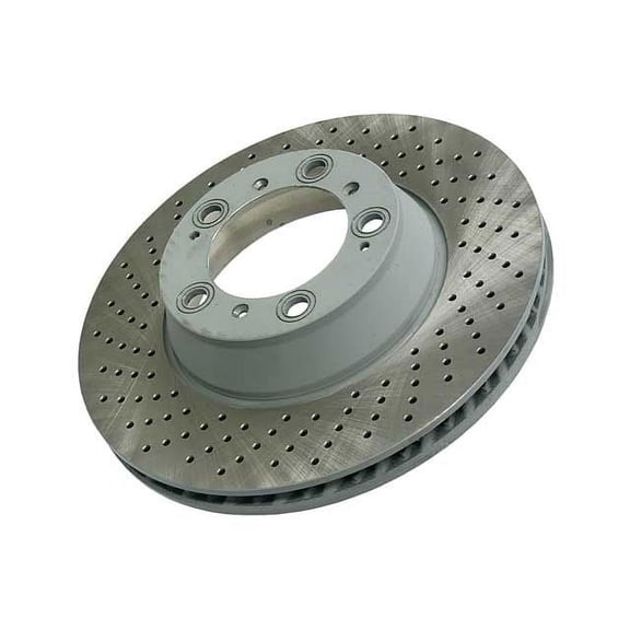 Rear Left Brake Rotor - Compatible with 2001 - 2016 Porsche 911 997 2002 2003 2004 2005 2006 2007 2008 2009 2010 2011 2012 2013 2014 2015