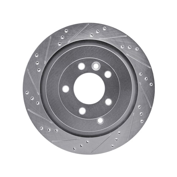 Rear Left Brake Rotor - Compatible with 2005 - 2009 Land Rover LR3 4.4L V8 2006 2007 2008