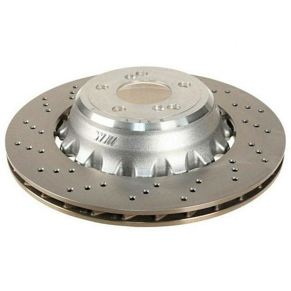 Rear Left Brake Rotor - Compatible with 2015 - 2019 BMW X6 M 4.4L V8 2016 2017 2018