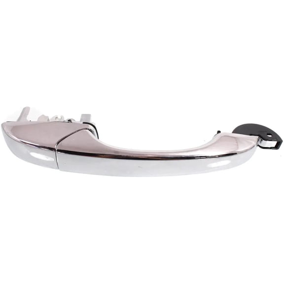 Rear Left (Driver Side) Exterior Door Handle Compatible with 2008-2019 Dodge Grand Caravan Chrome Without Key Hole 4589714AC Crew Plus Express GT Mainstreet R/T SE SE Plus SXT