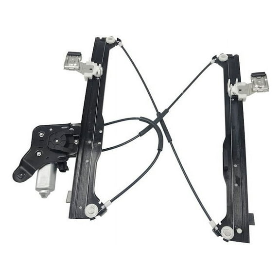 Rear Left Driver Side Window Regulator with Motor - Compatible with 2001 - 2006 GMC Sierra 2500 HD (Cab & Chassis, Crew Cab Pickup) 2002 2003 2004 2005