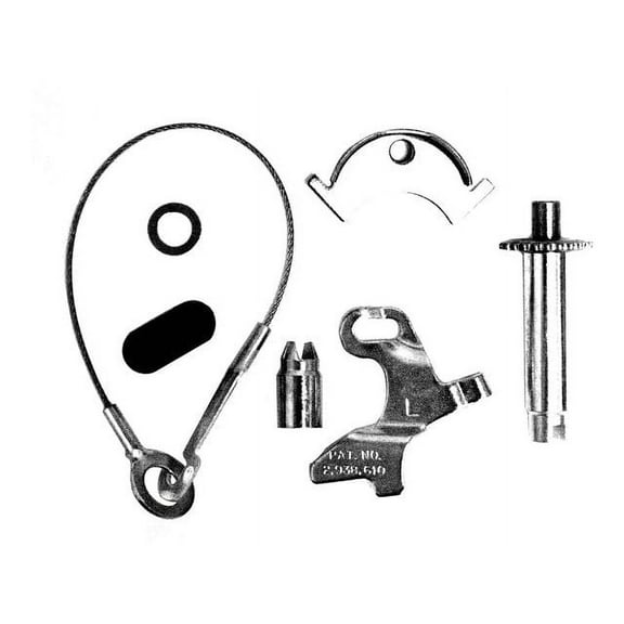 Rear Left Drum Brake Self Adjuster Repair Kit - Compatible with 1976 - 1996 Ford Bronco 1977 1978 1979 1980 1981 1982 1983 1984 1985 1986 1987 1988 1989 1990 1991 1992 1993 1994 1995