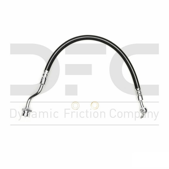 Rear Left Dynamic Friction Company Brake Line Hose 350-03124 For 2009-2014 Hyundai Genesis, 2011-2016 Hyundai Equus