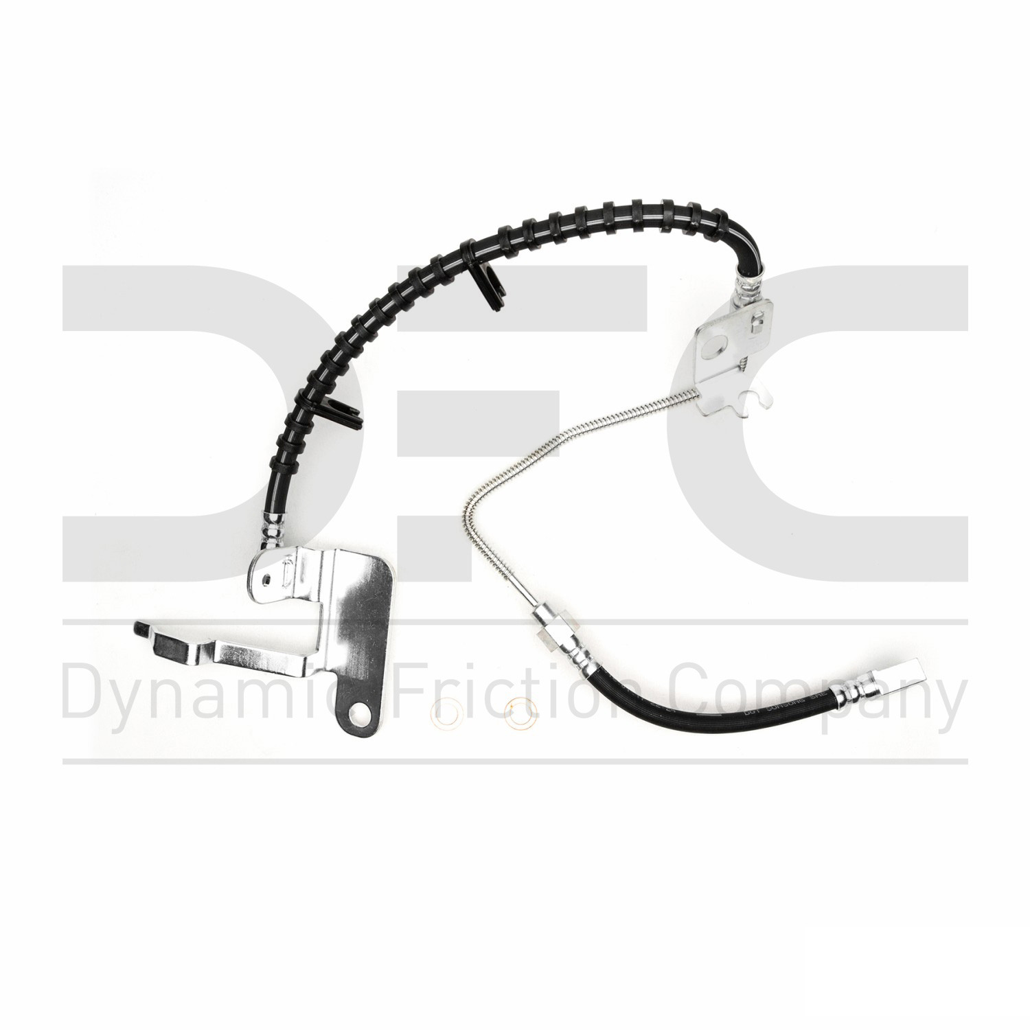Rear Lower Dynamic Friction Company Brake Line Hose 350-07014 For 2014-2017 Fiat 500