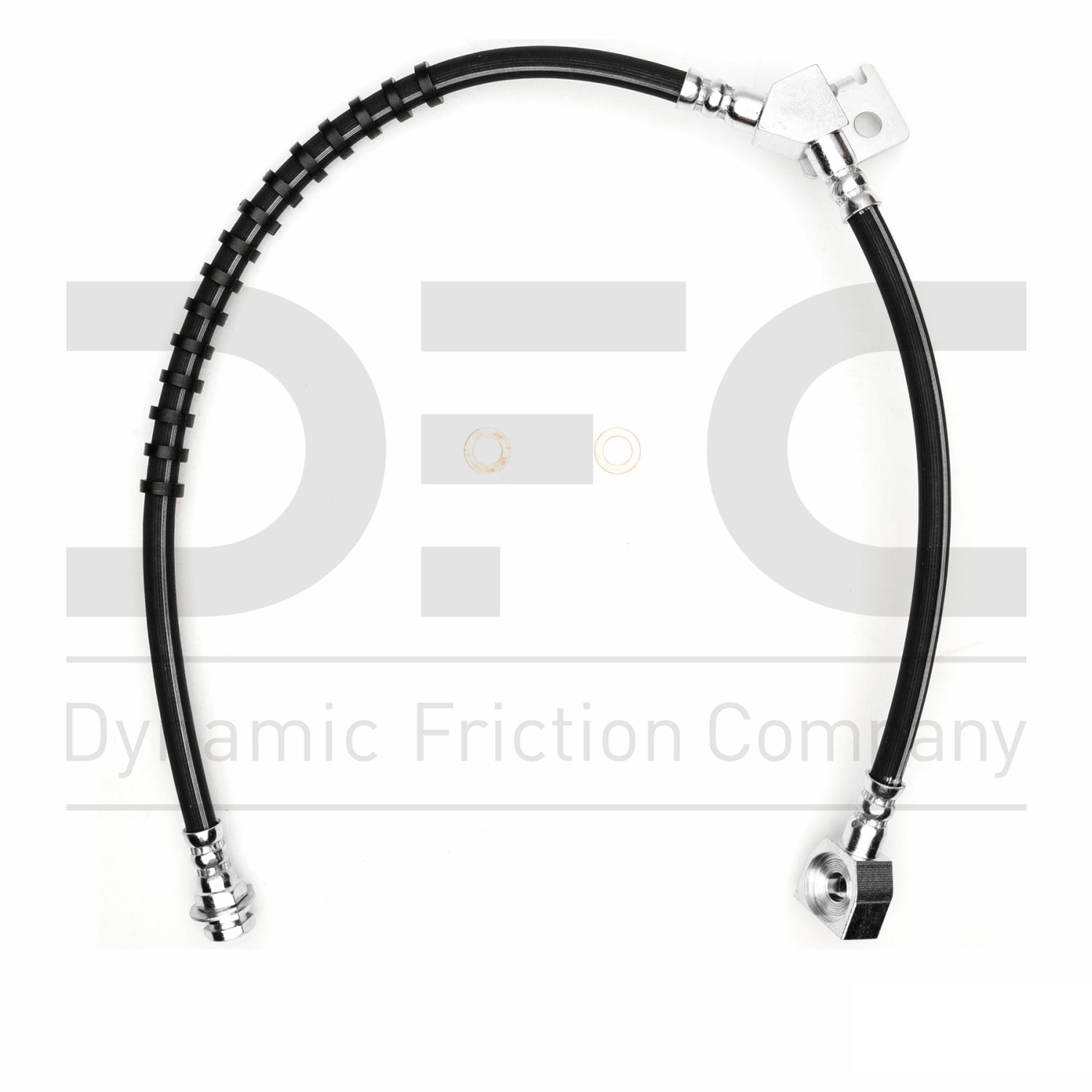 Front Left Dynamic Friction Company Brake Line Hose 350-54422 For 2007-2010 Ford F-350 Super Duty, 2008-2009 Ford F-250 Super Duty - View #7