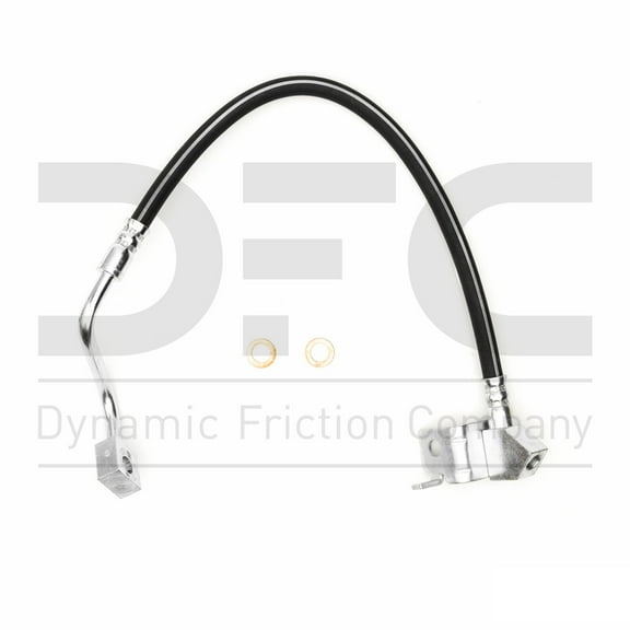 Rear Left Dynamic Friction Company Brake Line Hose 350-54553 For 2002-2004 Lincoln Navigator, 2002-2006 Ford Expedition