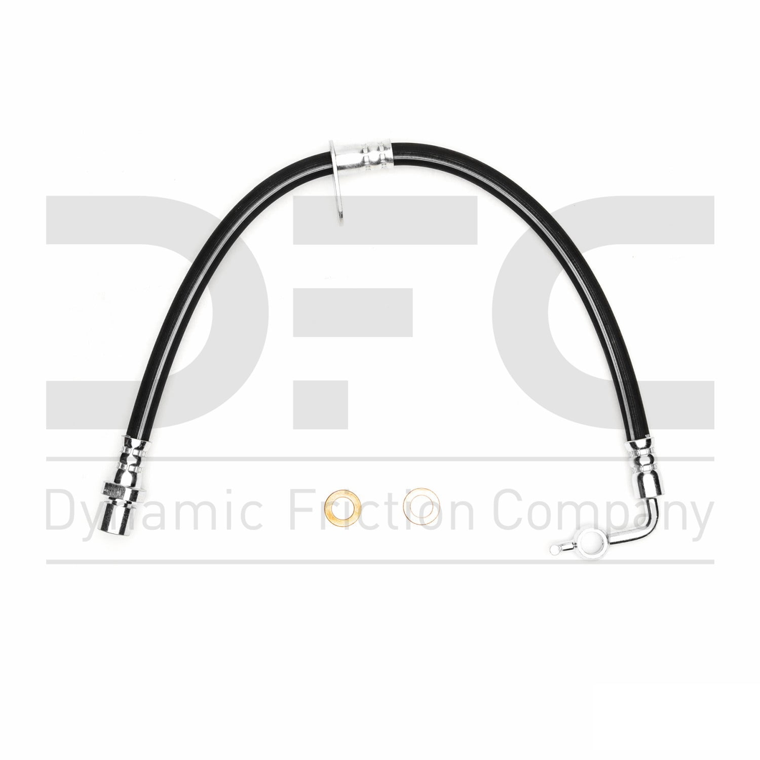 Rear Left Dynamic Friction Company Brake Line Hose 350-91014 For 2013-2016 Scion FR-S, 2013-2016 Subaru BRZ, 2017 Toyota 86