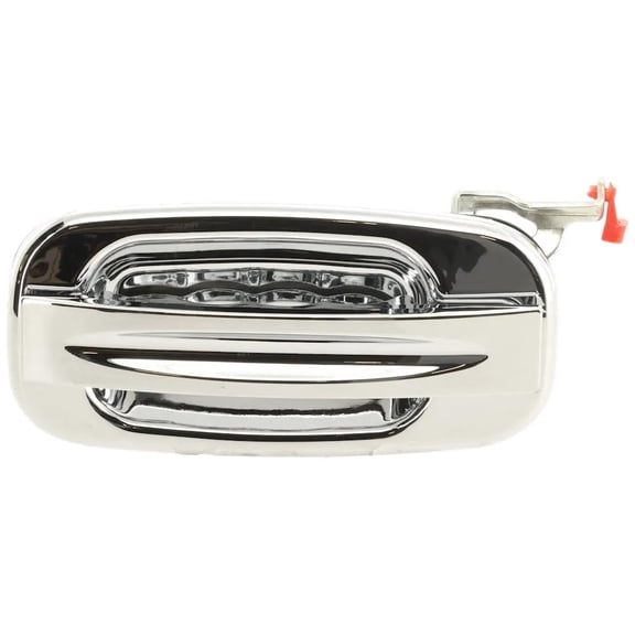 Rear Left Exterior Door Handle Compatible with 2000-2007 GMC Yukon GMC Sierra Chrome Without Key Hole 15758172 3500 Classic SL 3500 Classic SLE 3500 SLT 3500 WT
