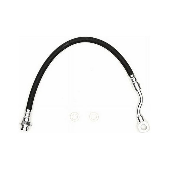 Rear Left Lower Brake Hose - Compatible with 1999 - 2004, 2006 - 2007 GMC Sierra 1500 2000 2001 2002 2003