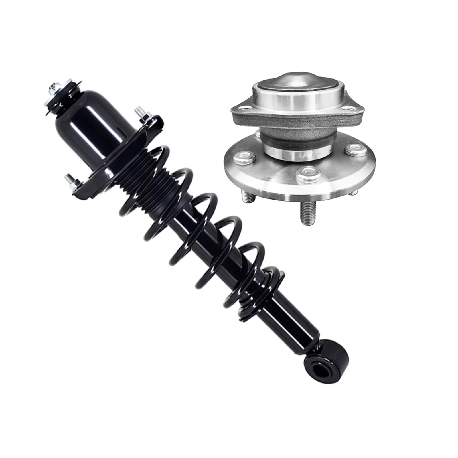 Rear Left Quick Complete Strut-Coil Spring Assembly-Wheel Hub Bearing ...