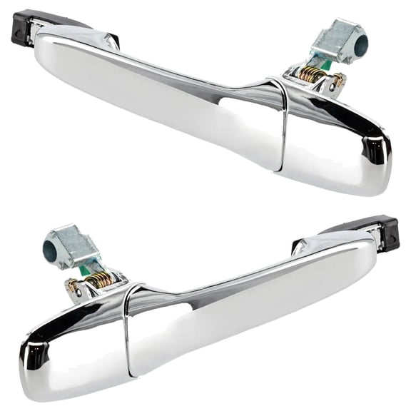 Rear Left and Right Exterior Door Handle Compatible with 2003-2013 Mazda Cx-7 Mazda 3 6 Cx-9 Chrome Without Key Hole EG2258410C L20859410D MA1521116 MA1520116 Touring