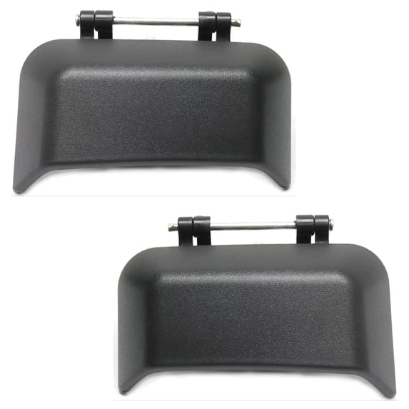 Rear Left and Right Exterior Door Handle Compatible with 2007-2017 Jeep Compass Textured Black Without Key Hole 5115827AF 5115826AF CH1520134 CH1521134 75TH Anniversary Altitude