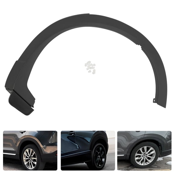 Rear Left Side Fender Trim Compatible with Mazda CX-9 2016-2023 Rear Wheel Arch Molding Car Side Molding Splash Guard Replace# TK4851W60F (Left)