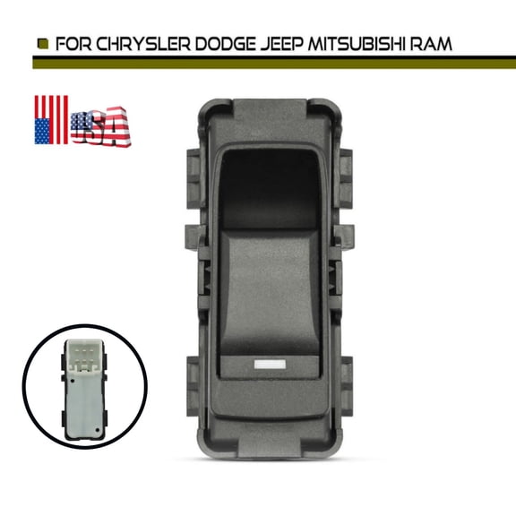 Rear Left or R Power Window Switch for Dodge Jeep Mitsubishi Ram Chrysler USA
