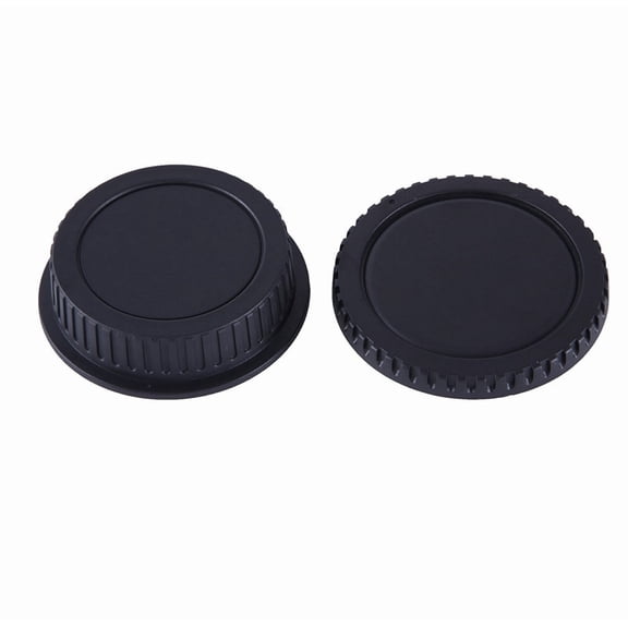Rear Lens Body Caps Camera Covers 6cm ABS Lens Mount Protective Covers Dustproof For 550D/7D/50D/600D Camera Black