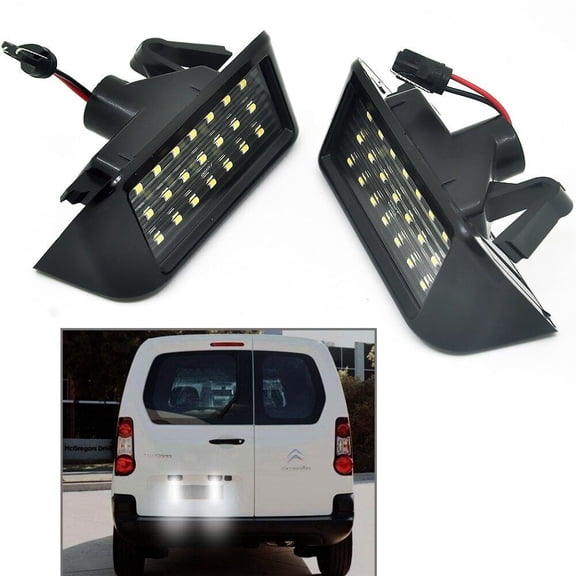 Rear License Plate Light for Peugeot Expert Partner Traveller Rifter Ranch